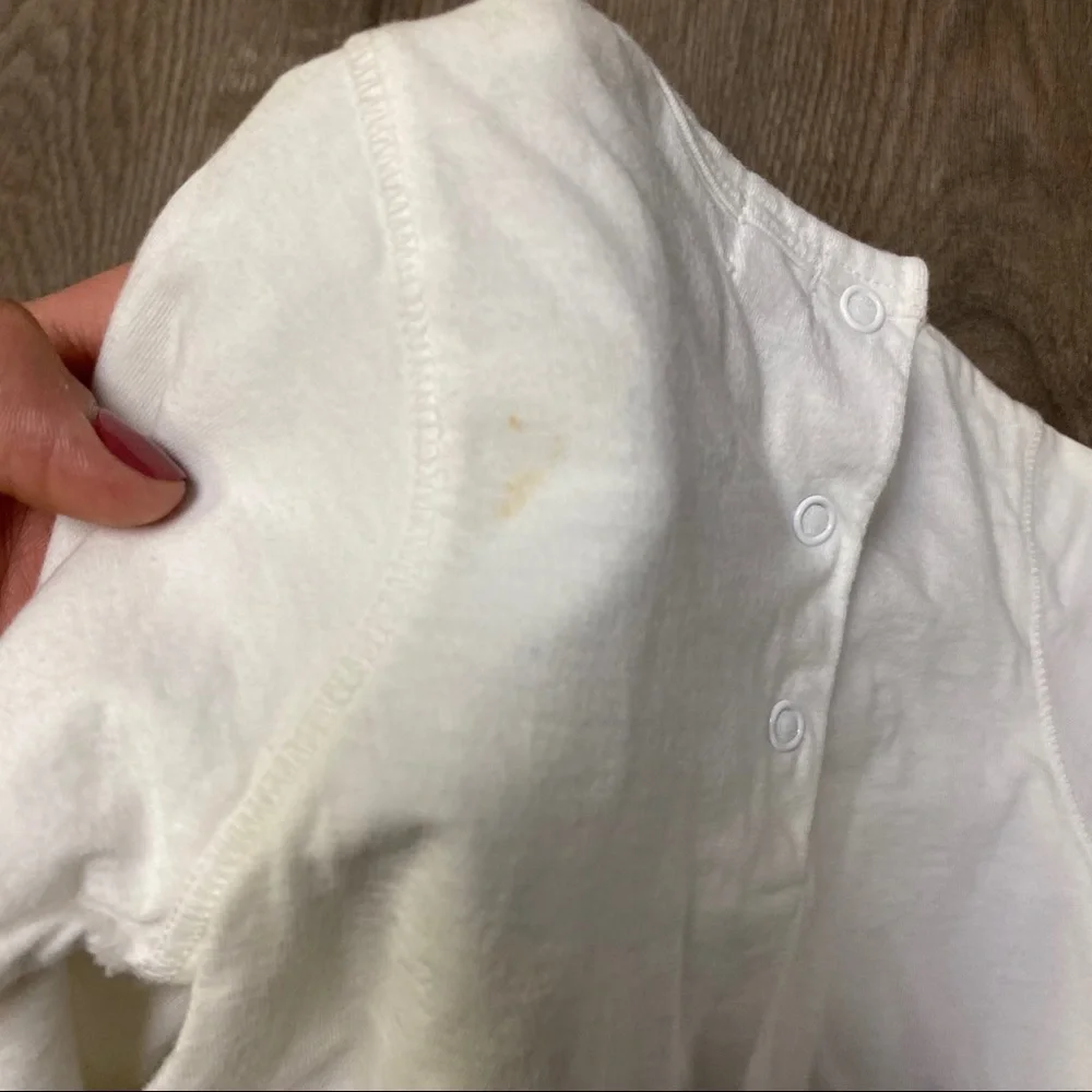 Taille O | Baby White Owl Tee Shirt Size 6 Months